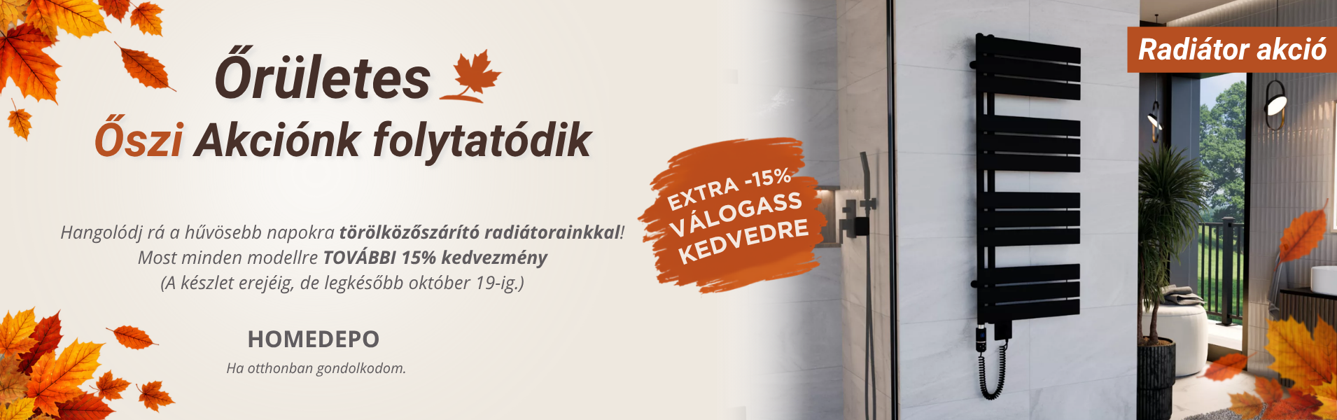 Törölközőszárító radiátor akció