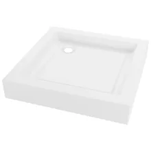 HD Lofty 70x70/80x80/90x90 szögletes magasított akril zuhanytálca, 13,5 cm magas