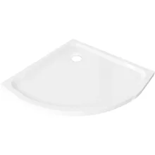 HD Slim 90x90 íves lapos akril zuhanytálca, 5 cm magas