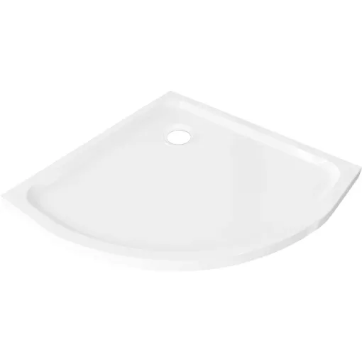 HD Slim 90x90 íves lapos akril zuhanytálca, 5 cm magas