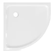 HD Slim 90x90 íves lapos akril zuhanytálca, 5 cm magas