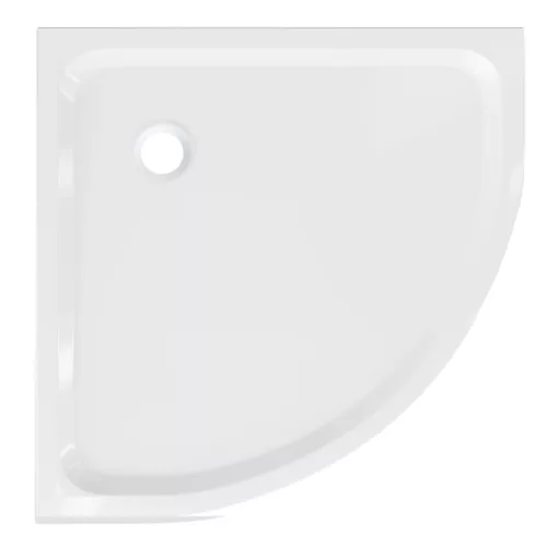 HD Slim 90x90 íves lapos akril zuhanytálca, 5 cm magas