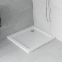 HD Slim 70x70/80x80/90x90/100x100 szögletes lapos akril zuhanytálca, 5 cm magas