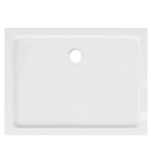 HD Slim 120x90 aszimmetrikus szögletes lapos akril zuhanytálca, 5 cm magas