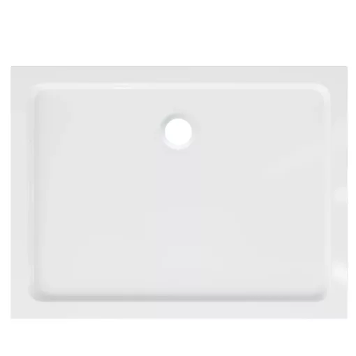 HD Slim 120x90 aszimmetrikus szögletes lapos akril zuhanytálca, 5 cm magas