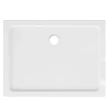 HD Slim 70x100 aszimmetrikus szögletes lapos akril zuhanytálca, 5 cm magas