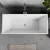   HD Miami White szögletes térben álló akril kád fényes króm túlfolyóval és click-clack leeresztővel, 170x75x58 cm