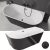 HD Florida Black 170x80 félszabadonálló fekete akril kád matt fekete túlfolyóval és click-clack leeresztővel HD Florida Black 170x80 félszabadonálló fekete akril kád matt fekete túlfolyóval és click-clack leeresztővel