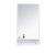 Capri White 46 cm széles fali tükör polccal