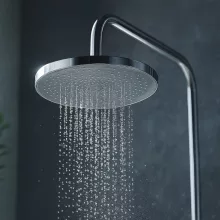 Invena KALMYNOS króm komplett zuhanyrendszer zuhanycsapteleppel, fej- és kézizuhannyal