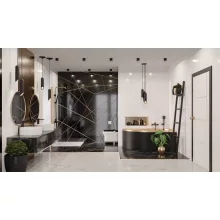 Invena MINI PATRAS matt fekete zuhanyszett, 1 funkciós kézizuhannyal