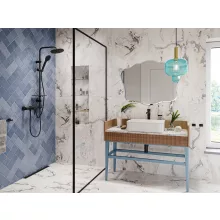 Ferro Algeo fekete magasított mosdó csaptelep