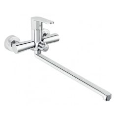   Ferro Algeo króm fali kád-mosdótöltő csaptelep elforgatható kifolyócsővel