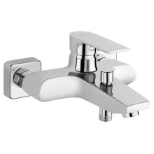 Ferro Algeo Square króm kádtöltő csaptelep automata zuhanyváltóval