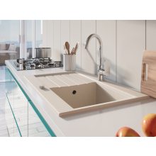 Ferro Algeo Square króm konyhai mosogató csaptelep elforgatható kifolyócsővel