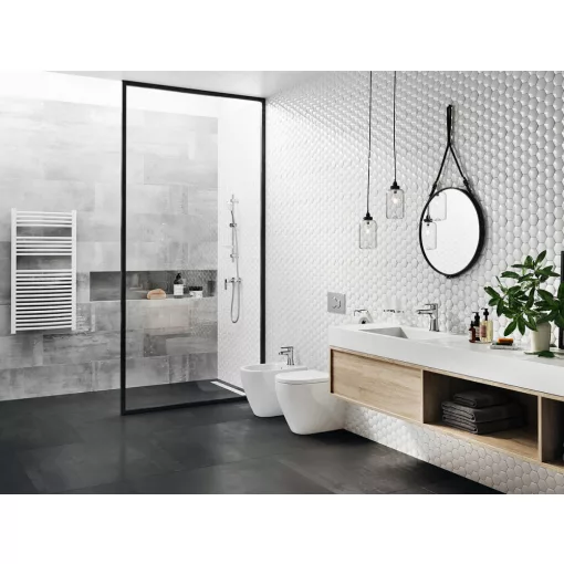 Ferro Algeo Square króm bidé csaptelep automata leeresztő szeleppel