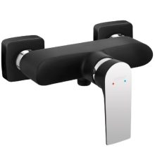 FERRO ALGEO SQUARE fekete-króm zuhany csaptelep