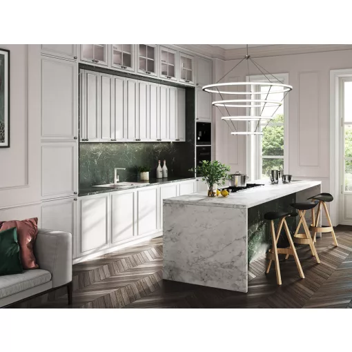 Ferro Adore fehér-króm konyhai mosogató csaptelep elforgatható kifolyócsővel