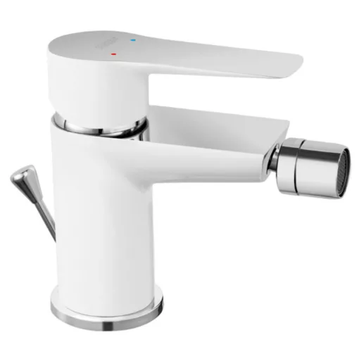 Ferro Adore fehér-króm bidé csaptelep automata leeresztővel