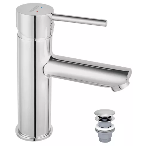 Ferro Fiesta króm mosdó csaptelep click-clack leeresztővel