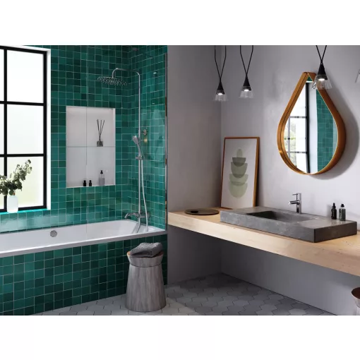 Ferro Fiesta króm mosdó csaptelep click-clack leeresztővel