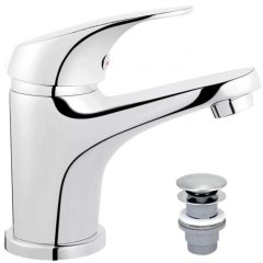 FERRO ONE króm mosdó csaptelep click-clack leeresztővel