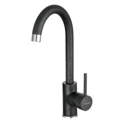  Ferro Freya grafit konyhai mosogató csaptelep íves elforgatható kifolyócsővel