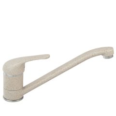   Ferro Freya homokszínű konyhai mosogató csaptelep íves elforgatható kifolyócsővel