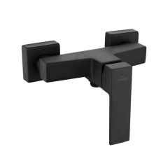 Invena PAROS BLACK falra szerelhető fekete zuhanycsaptelep