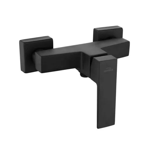 Invena PAROS BLACK falra szerelhető fekete zuhanycsaptelep