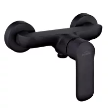 Invena SIROS BLACK fekete falsík alatti zuhanycsaptelep, zuhanyszett nélkül