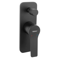   Ferro Stratos fekete falsík alá építhető kétfunkciós zuhany csaptelep