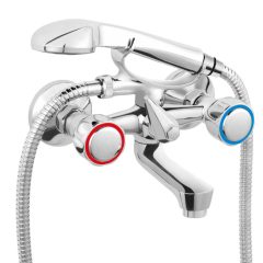 Ferro Standard króm kádtöltő csaptelep zuhanyszettel