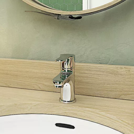 Ferro Savio króm mosdó csaptelep automata leeresztő szeleppel