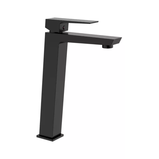 Invena PAROS BLACK magasított álló fekete mosdócsaptelep