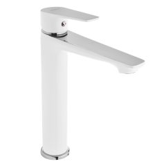 Invena DOKOS magasított álló fehér-króm mosdócsaptelep