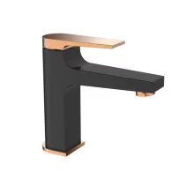 Invena MIDNIGHT álló fekete-rózsa arany mosdócsaptelep