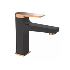 Invena MIDNIGHT álló fekete-rózsa arany mosdócsaptelep