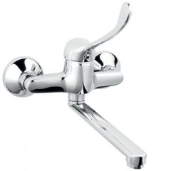   FERRO VASTO MEDICO króm fali orvosi karos mosogató csaptelep elforgatható kifolyóval