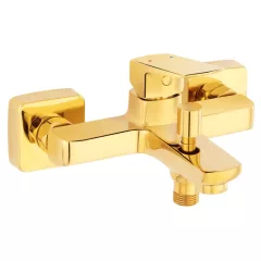   Ferro VITTO VERDELINE GOLD víztakarékos fényes arany kádtöltő csaptelep automata zuhanyváltóval