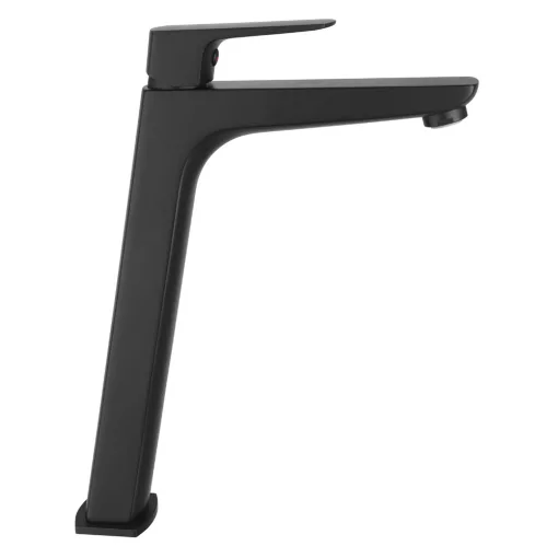 Ferro Vitto Verdeline víztakarékos magasított fekete mosdó csaptelep