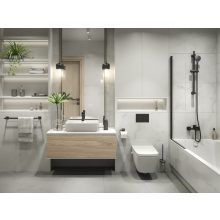 Ferro Vitto Verdeline víztakarékos fekete zuhany csaptelep