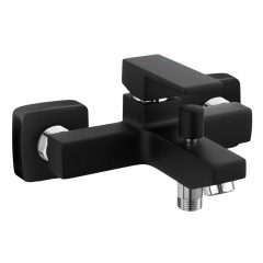   Ferro Zicco fekete kádtöltő csaptelep automata zuhanyváltóval