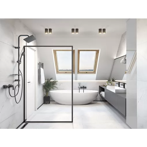 Ferro Zicco fekete zuhany csaptelep