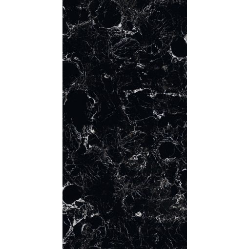 Porto Black 60x120 polírozott rektifikált gres-porcelán padlóburkolat 