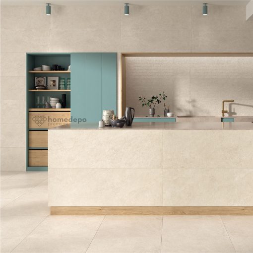 DURSTONE CARVED SAND 40x120 cm csíkos 3D felületű falburkolat,csempe