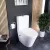  HD Echo White perem nélküli mély öblítésű íves monoblokkos WC hátsó kifolyású, bidé funkcióval, compact "A" tetővel és fényes króm kiegészítőkkel + tartály