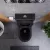   HD Echo Matt Black perem nélküli mély öblítésű íves monoblokkos WC hátsó kifolyású, bidé funkcióval, slim "A" tetővel és krómozott kiegészítőkkel + tartály