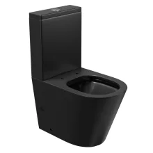 HD Dream Matt Black perem nélküli mély öblítésű íves fekete monoblokkos WC alsó kifolyású tető nélkül + tartály