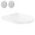 HD Lara White ultracsendes tornado fali rimless WC compact "A" tetővel és fényes króm zsanérral